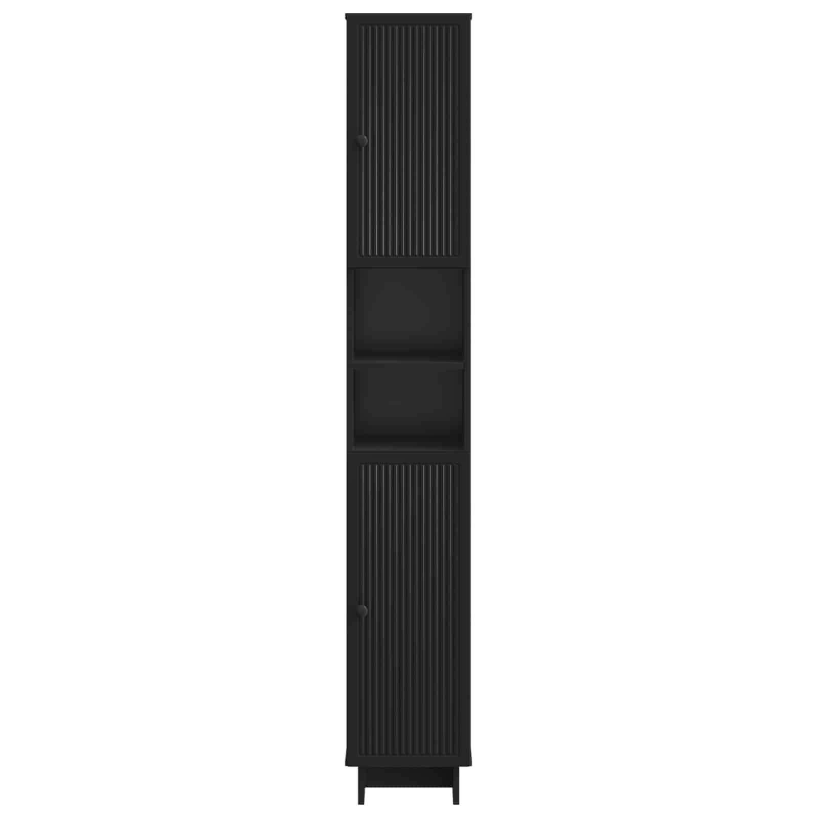 Badkamerkast met Open Plank EDE Zwart 30 x 31 x 190 cm