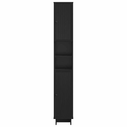 Badkamerkast met Open Plank EDE Zwart 30 x 31 x 190 cm