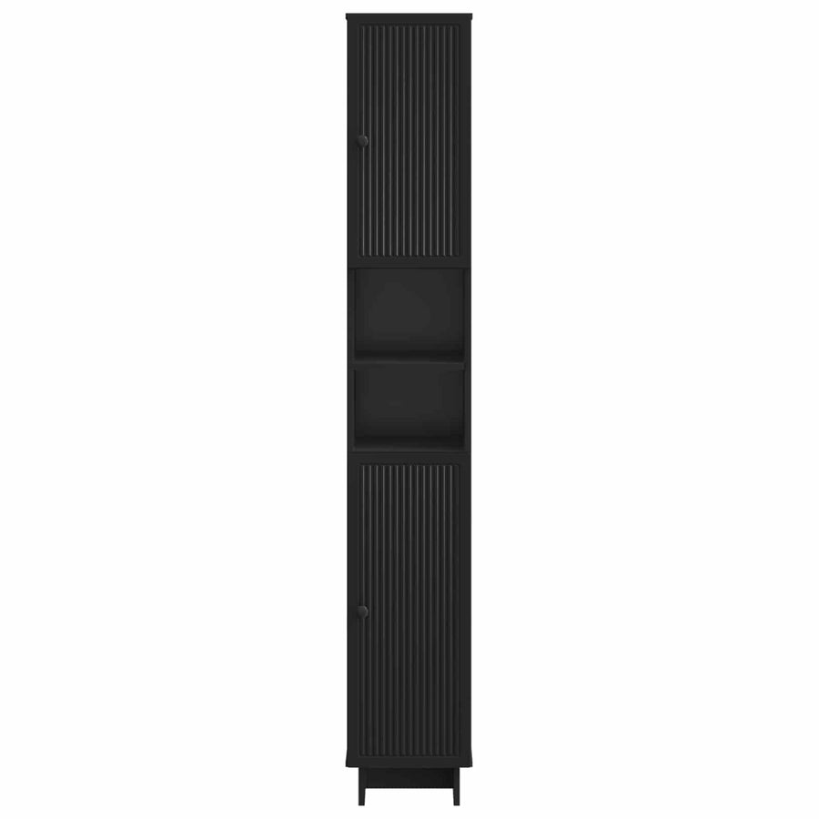 Badkamerkast met Open Plank EDE Zwart 30 x 31 x 190 cm