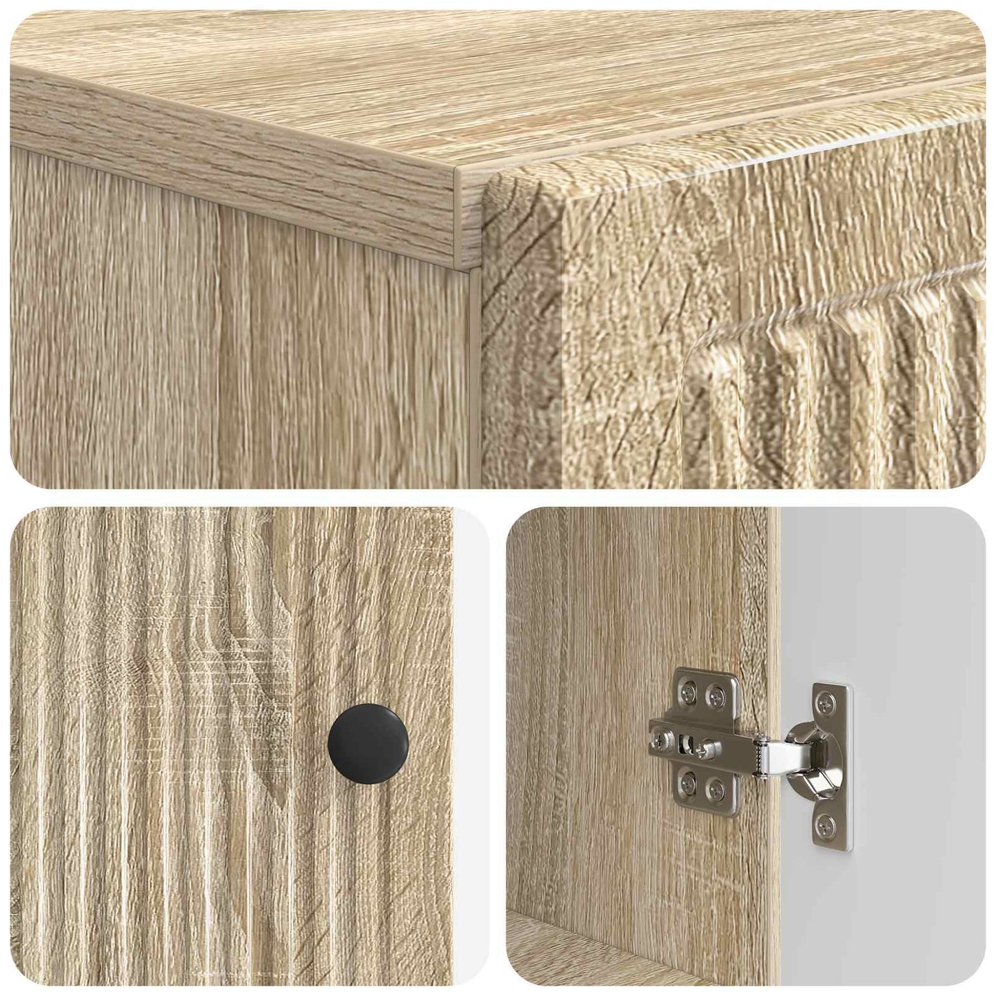 Badkamerkast met Open Plank EDE Sonoma Eiken 30 x 31 x 190 cm