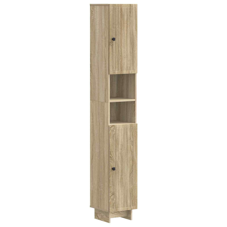 Badkamerkast met Open Plank EDE Sonoma Eiken 30 x 31 x 190 cm