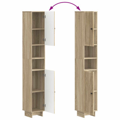 Badkamerkast met Open Plank EDE Sonoma Eiken 30 x 31 x 190 cm