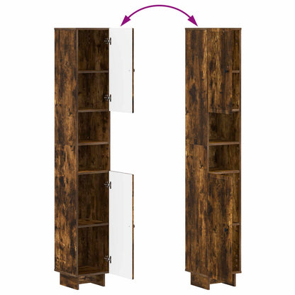 Badkamerkast met Open Plank EDE Gerookt eiken 30 x 31 x 190 cm
