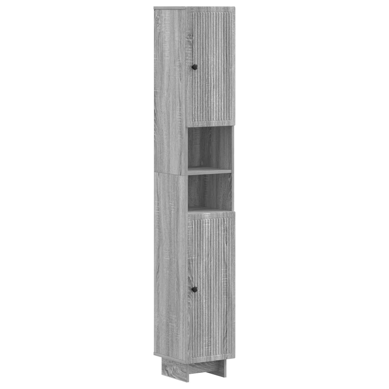 Badkamerkast met Open Plank EDE Grijs Sonoma 30 x 31 x 190 cm