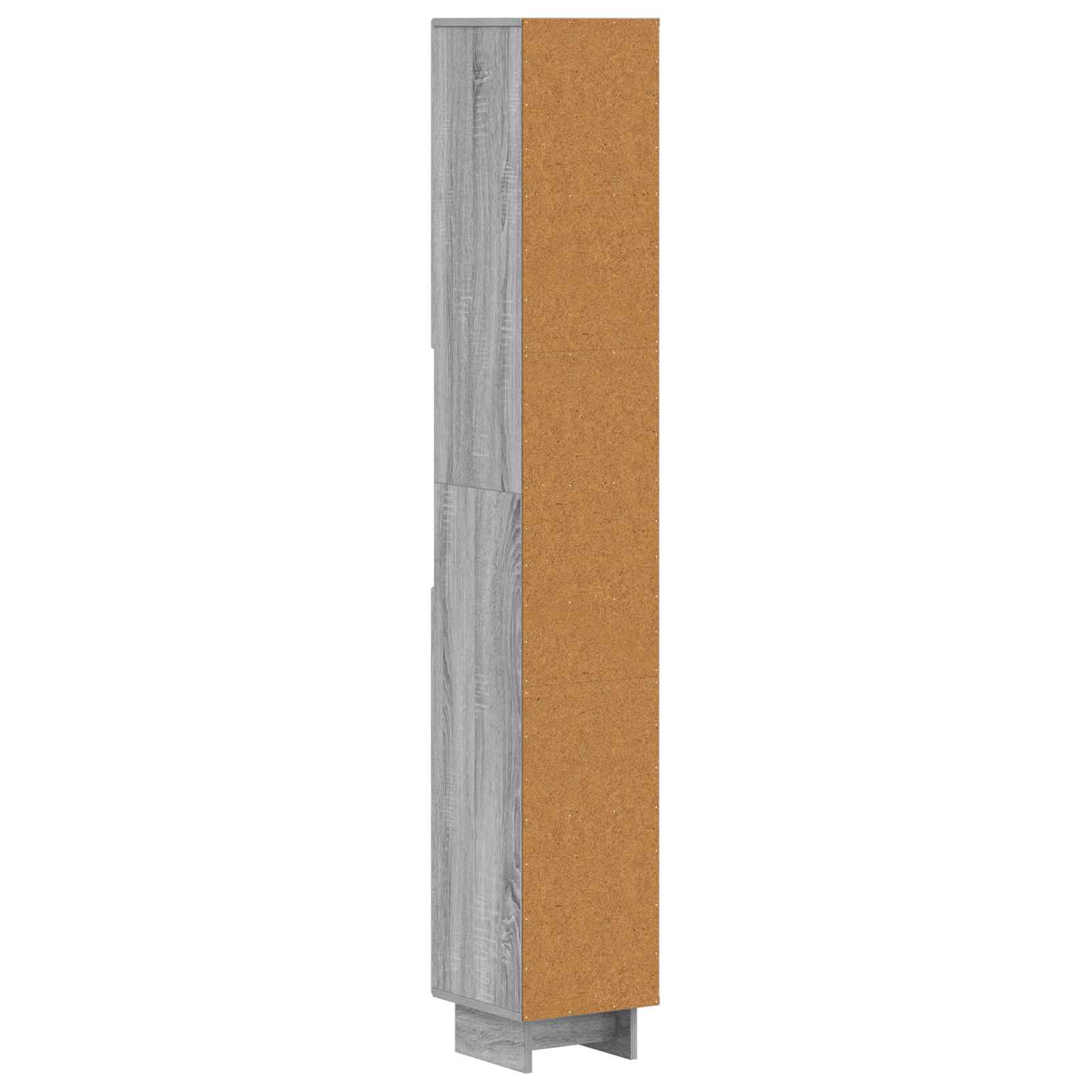 Badkamerkast met Open Plank EDE Grijs Sonoma 30 x 31 x 190 cm