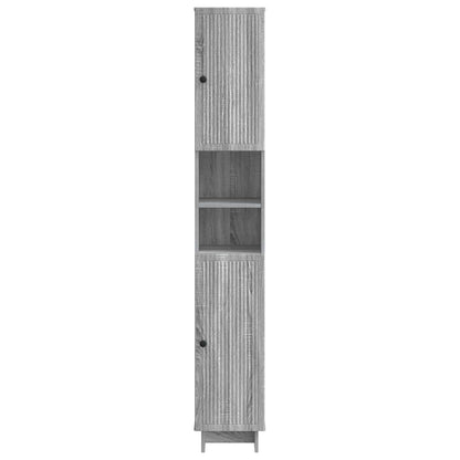 Badkamerkast met Open Plank EDE Grijs Sonoma 30 x 31 x 190 cm