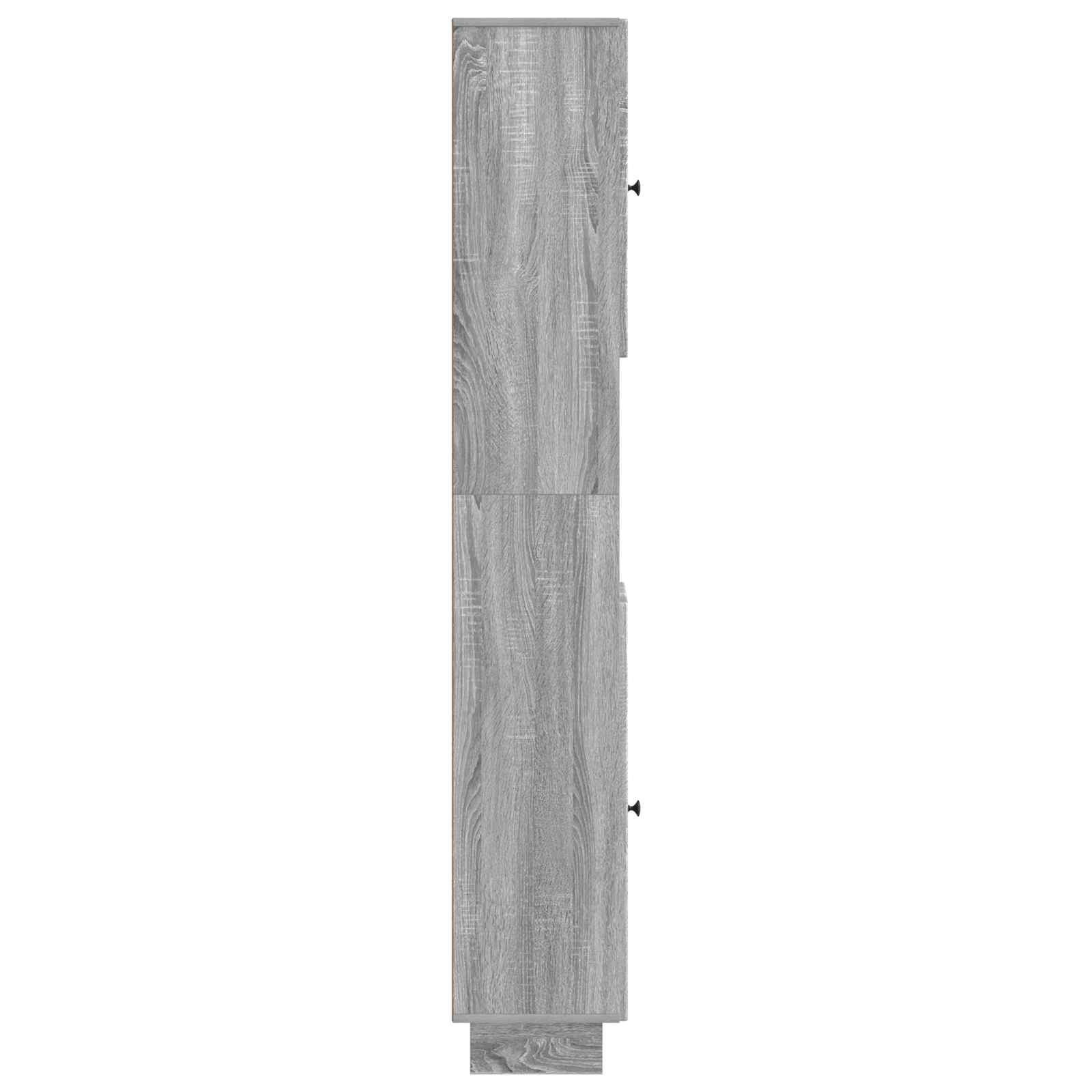 Badkamerkast met Open Plank EDE Grijs Sonoma 30 x 31 x 190 cm