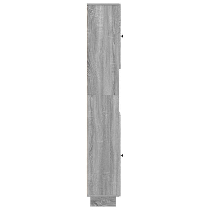 Badkamerkast met Open Plank EDE Grijs Sonoma 30 x 31 x 190 cm