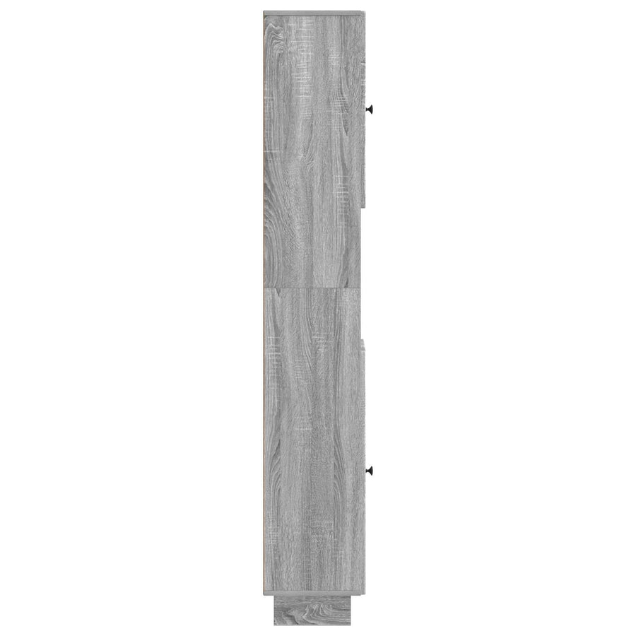 Badkamerkast met Open Plank EDE Grijs Sonoma 30 x 31 x 190 cm