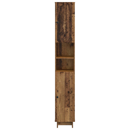 Badkamerkast met Open Plank EDE Oud hout 30 x 31 x 190 cm