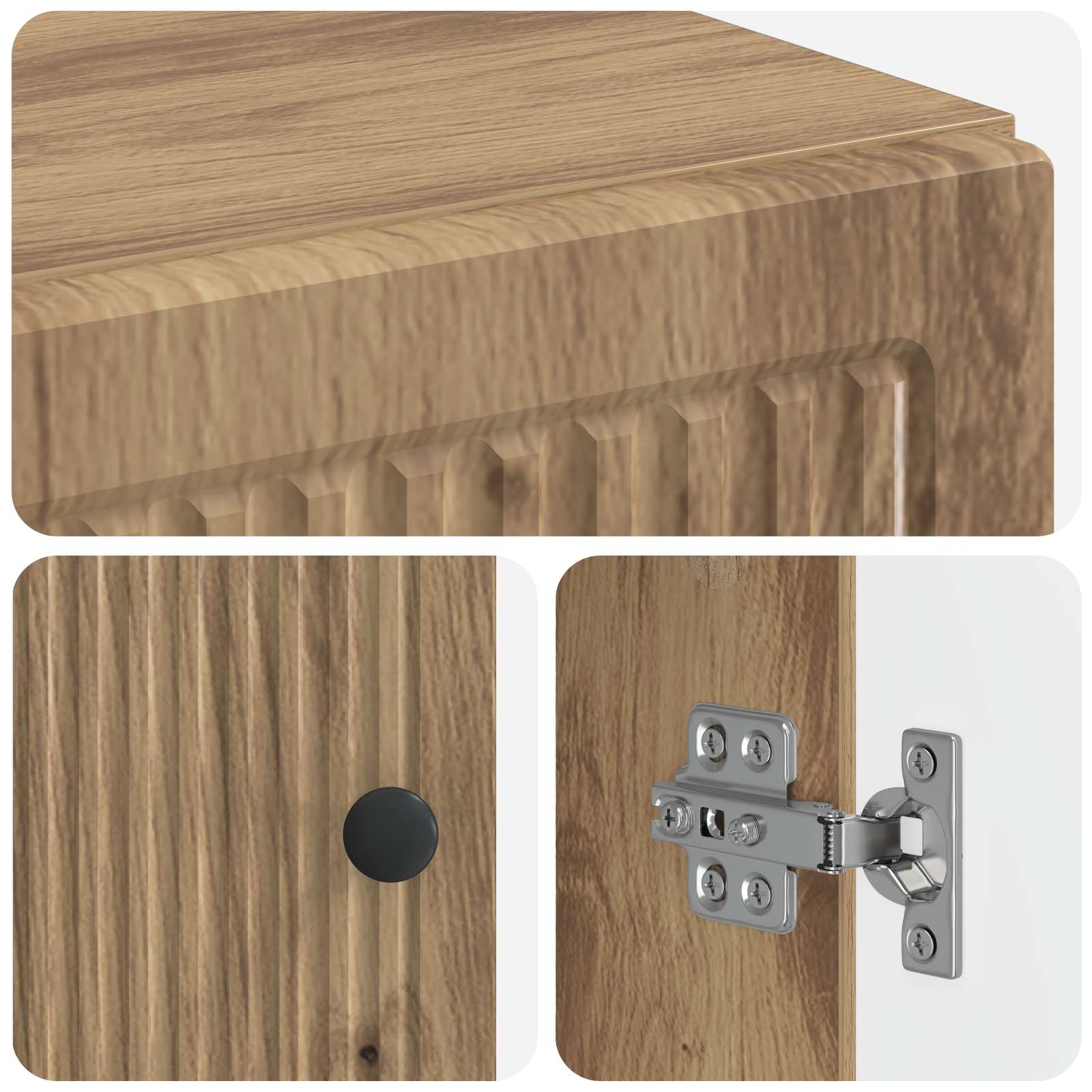 Badkamerkast met Open Plank EDE Artisanaal eiken