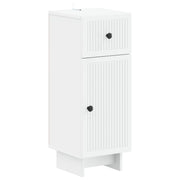 Badkamerkast 30x31x80 cm wit bewerkt hout