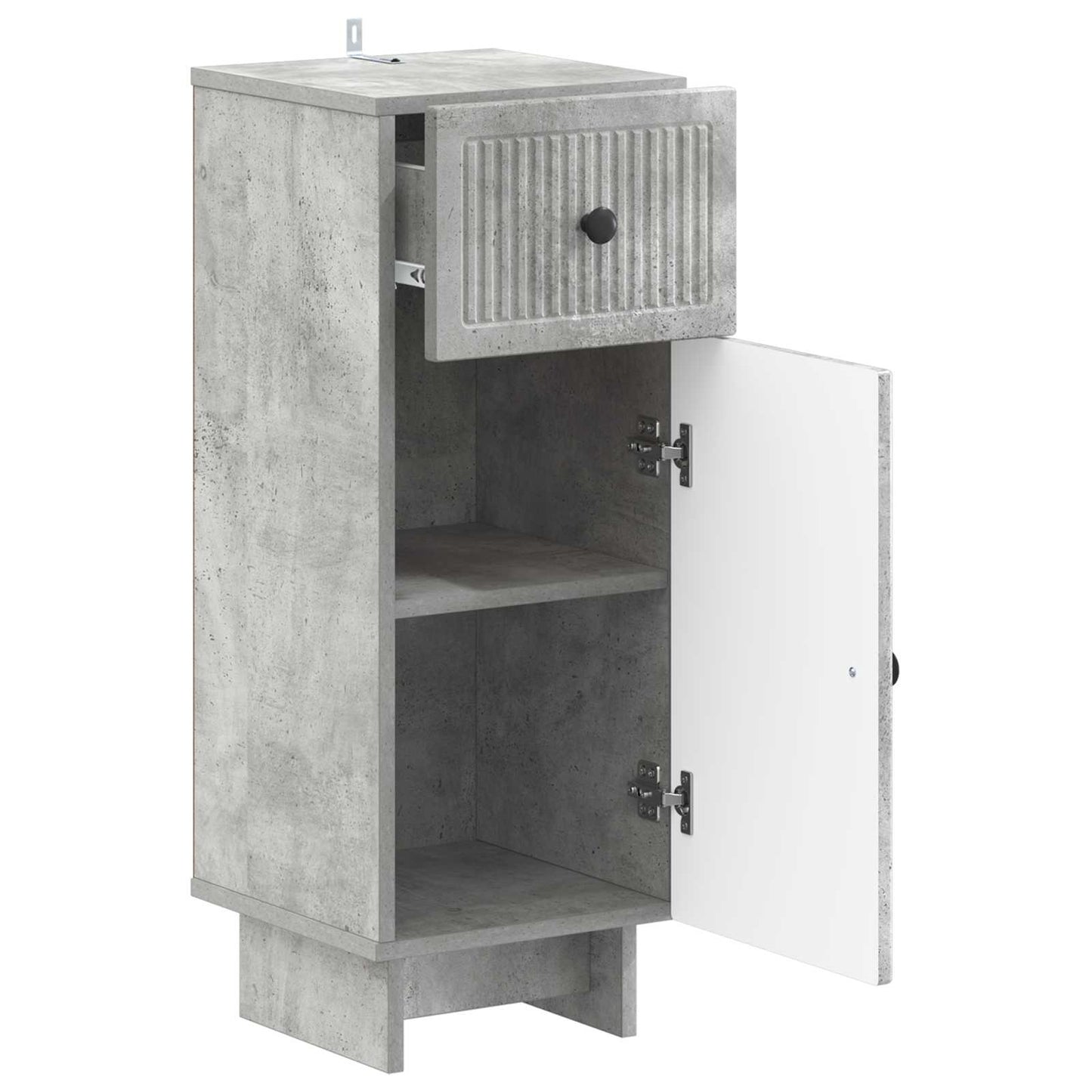 Badkamer Opbergkast EDE Betongrijs 30 x 31 x 80 cm Bewerkt hout