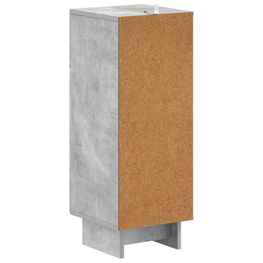Badkamer Opbergkast EDE Betongrijs 30 x 31 x 80 cm Bewerkt hout