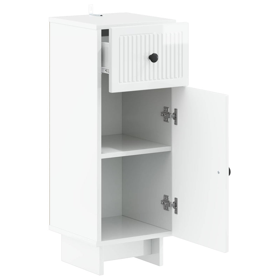 Badkamer Opbergkast EDE Hoogglans Wit 30 x 31 x 80 cm