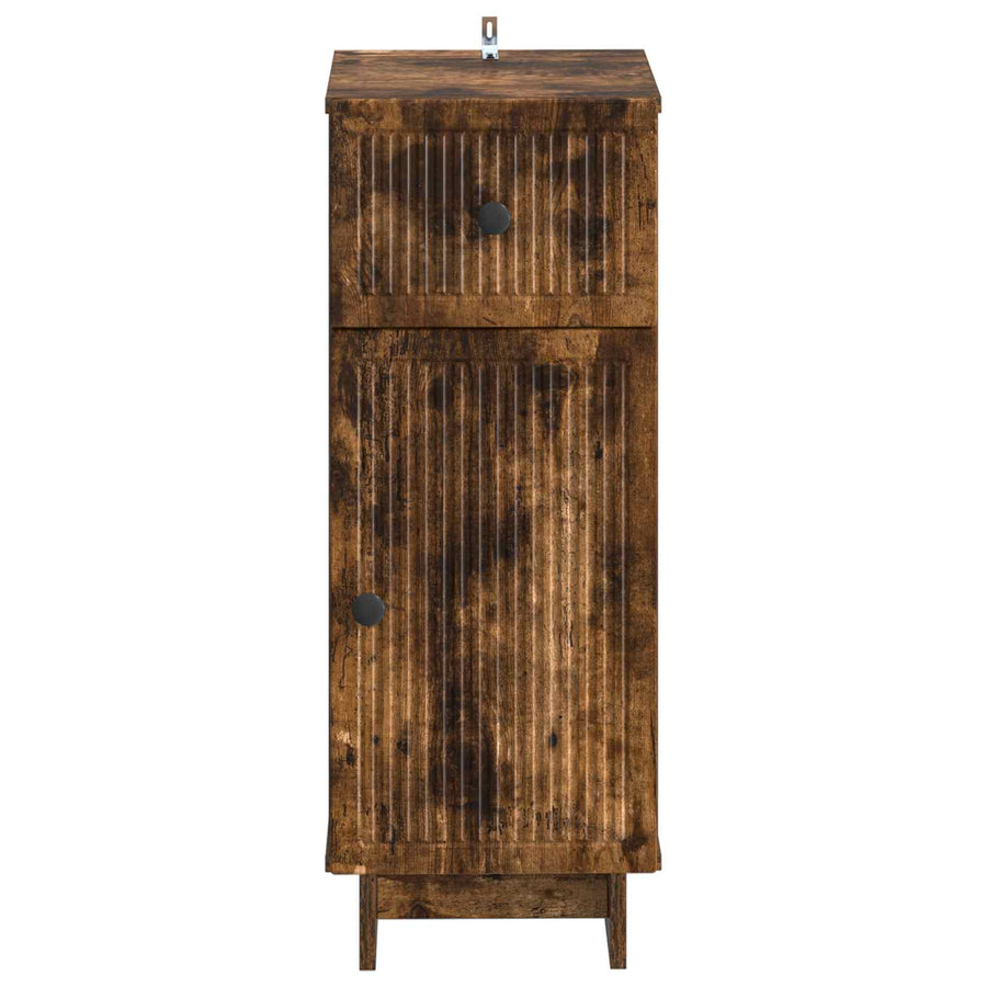 Badkamer Opbergkast EDE Gerookt eiken 30 x 31 x 80 cm