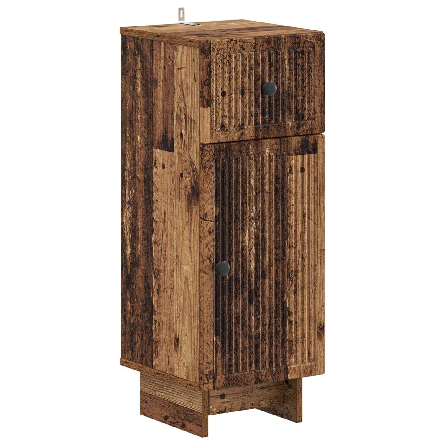 Badkamer Opbergkast EDE Oud hout 30 x 31 x 80 cm Bewerkt hout