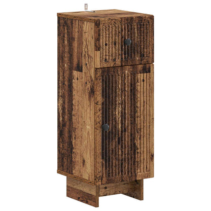 Badkamer Opbergkast EDE Oud hout 30 x 31 x 80 cm Bewerkt hout