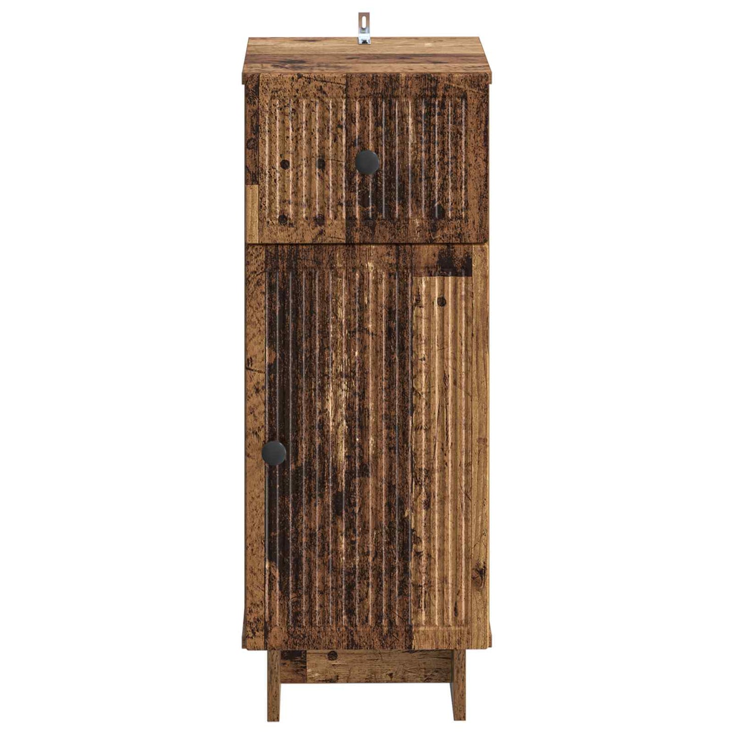 Badkamer Opbergkast EDE Oud hout 30 x 31 x 80 cm Bewerkt hout