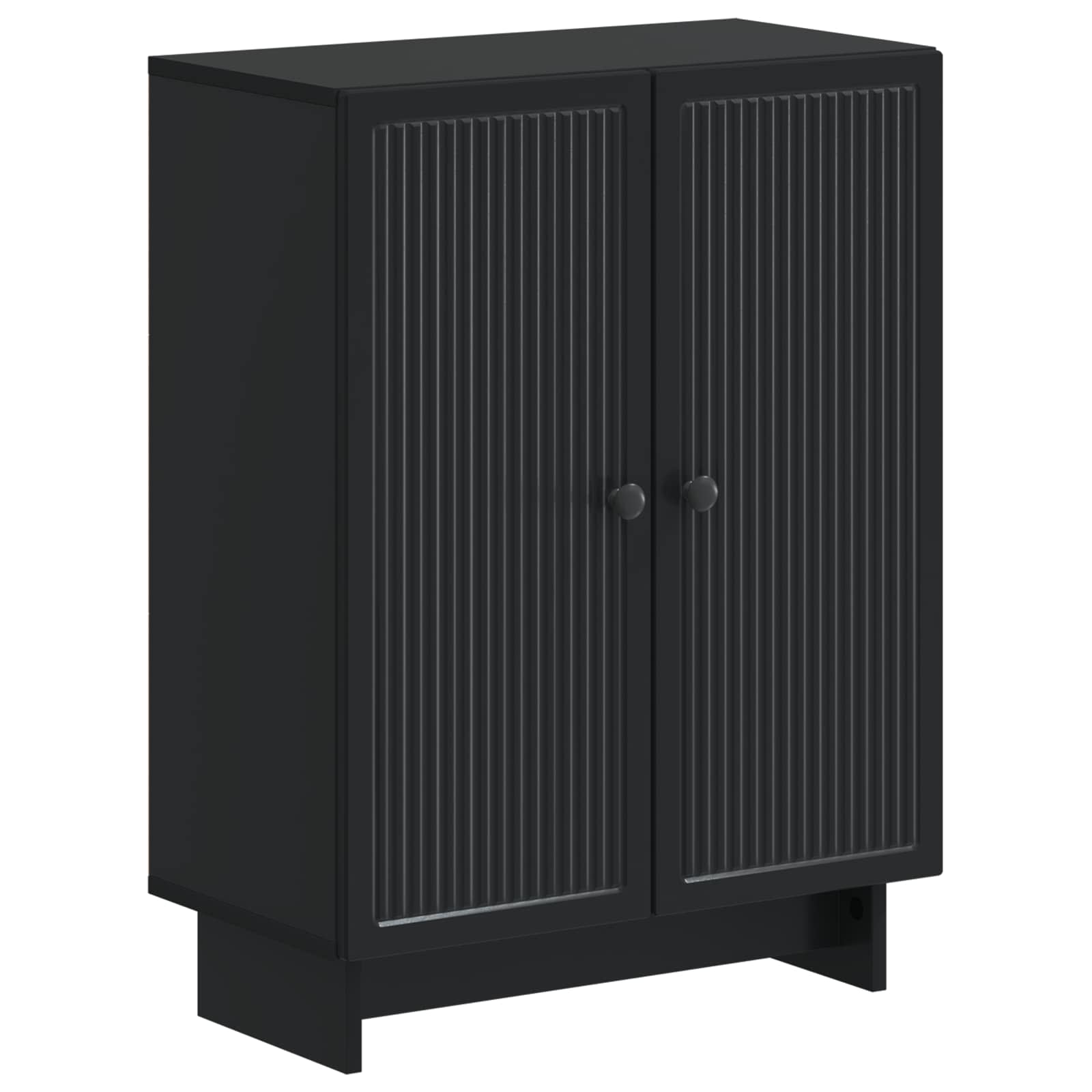 Badkamer Opbergkast EDE Zwart 59,5 x 31 x 80 cm Bewerkt hout