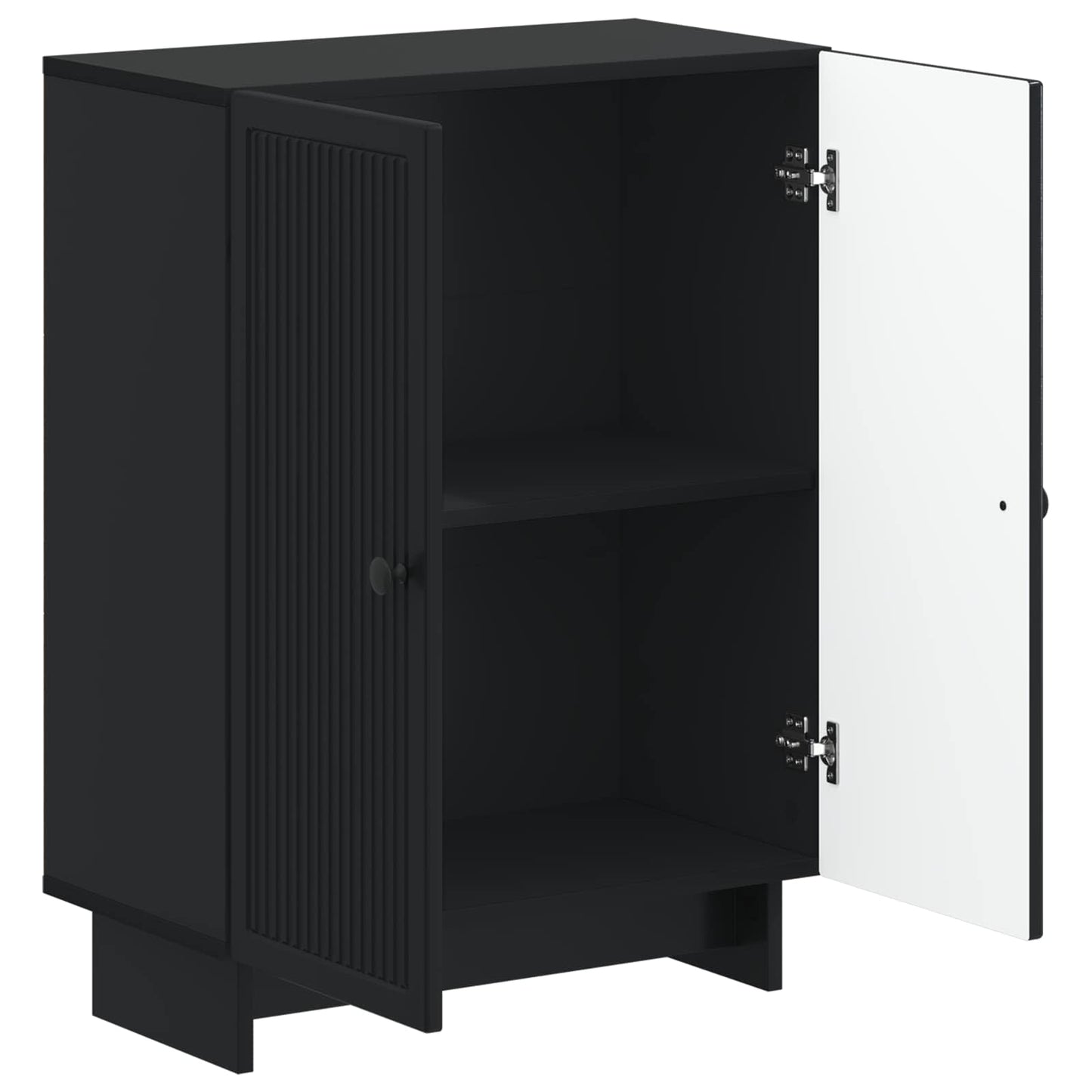 Badkamer Opbergkast EDE Zwart 59,5 x 31 x 80 cm Bewerkt hout