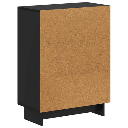 Badkamer Opbergkast EDE Zwart 59,5 x 31 x 80 cm Bewerkt hout