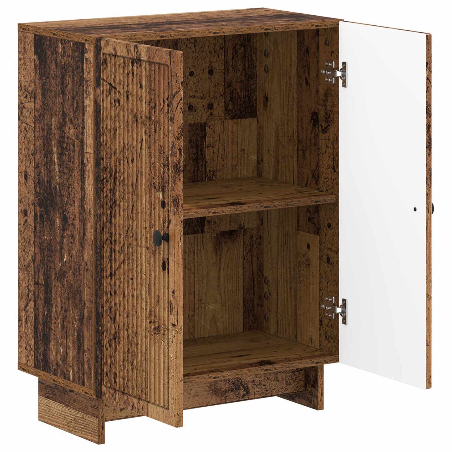 Badkamer Opbergkast EDE Oud hout 59,5 x 31 x 80 cm Bewerkt hout