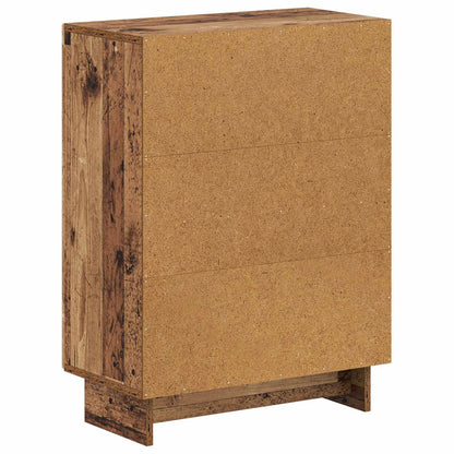 Badkamer Opbergkast EDE Oud hout 59,5 x 31 x 80 cm Bewerkt hout