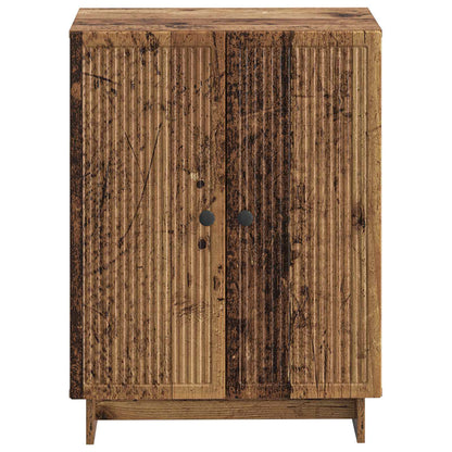 Badkamer Opbergkast EDE Oud hout 59,5 x 31 x 80 cm Bewerkt hout