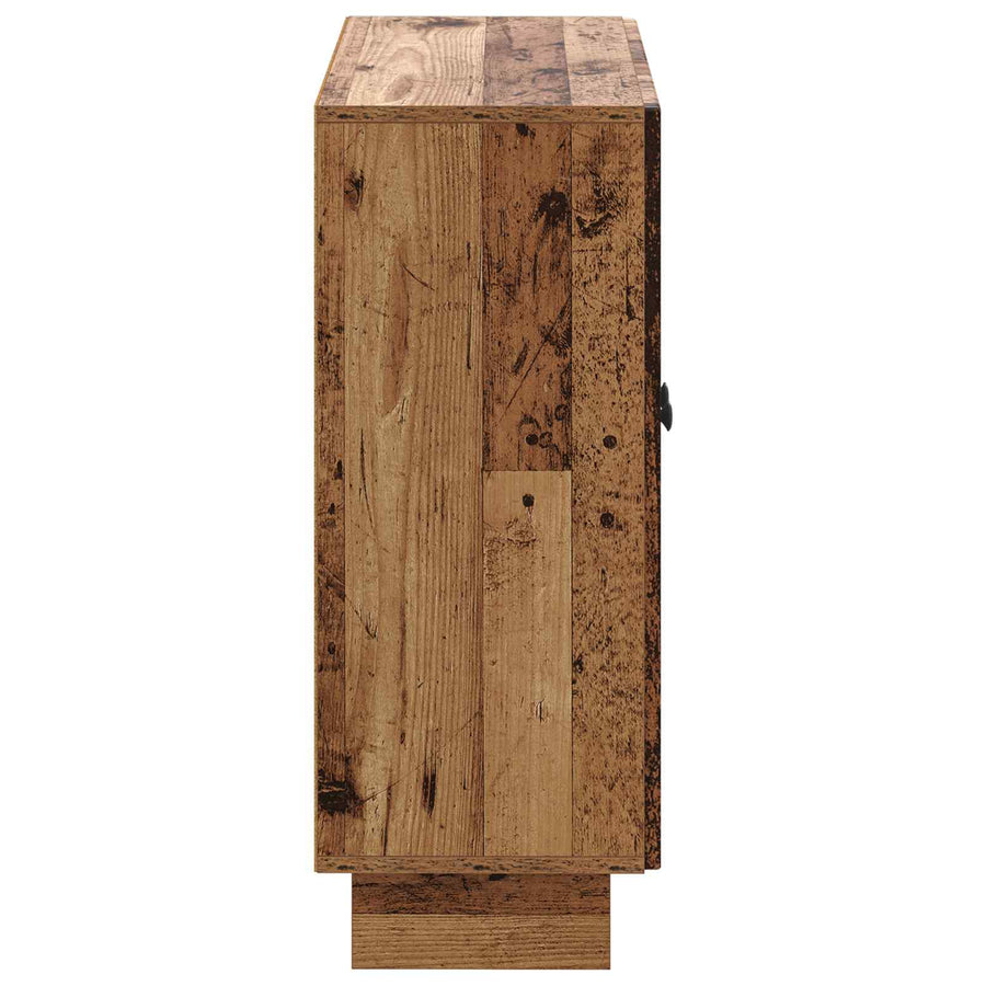 Badkamer Opbergkast EDE Oud hout 59,5 x 31 x 80 cm Bewerkt hout