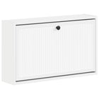 Wandgemonteerde Schoenkast EDE 71 x 17 x 43 cm Bewerkt hout Wit
