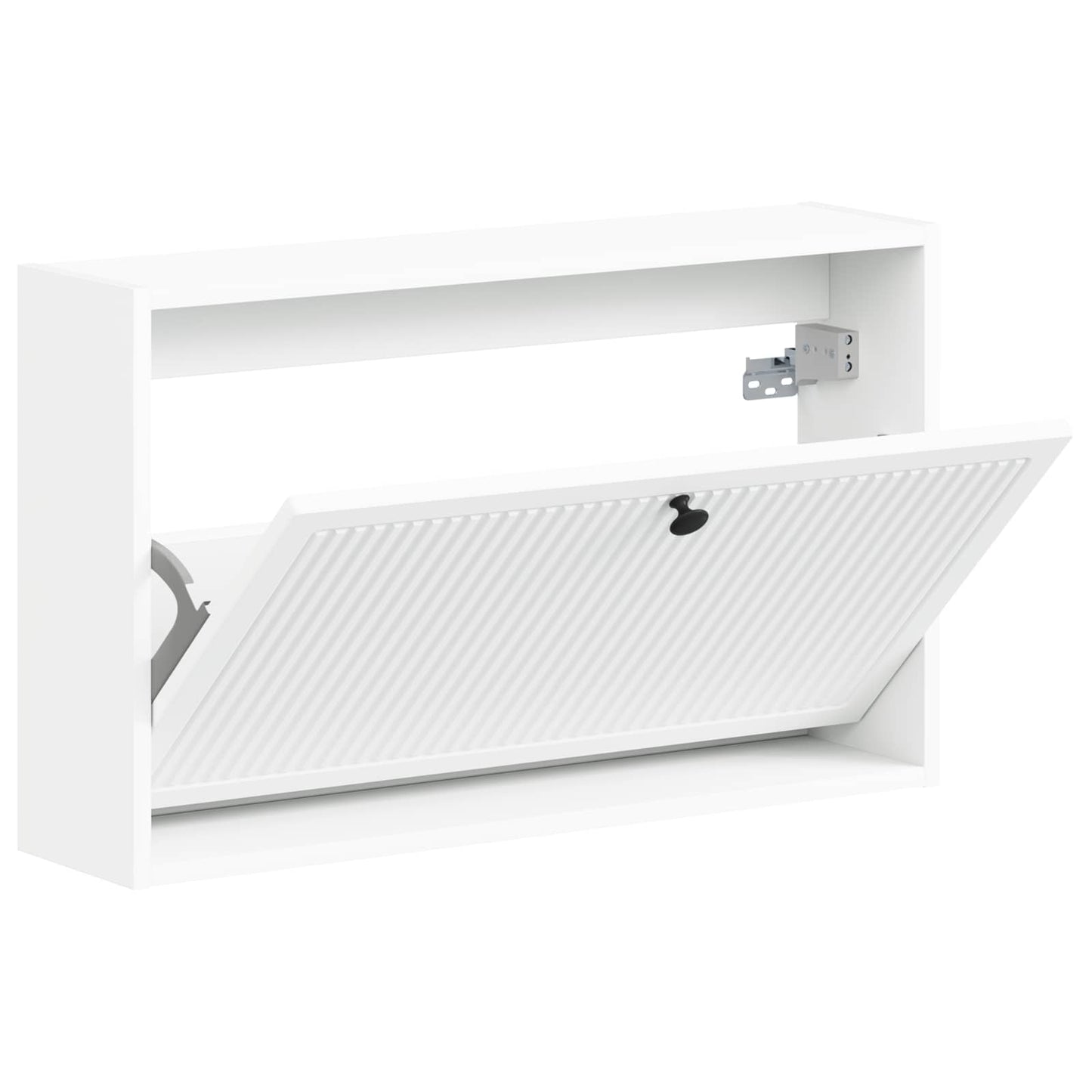 Wandgemonteerde Schoenkast EDE 71 x 17 x 43 cm Bewerkt hout Wit