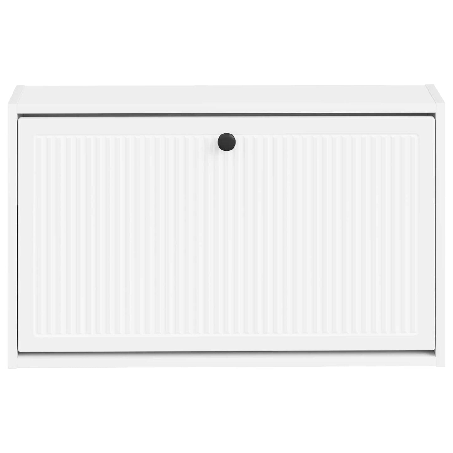 Wandgemonteerde Schoenkast EDE 71 x 17 x 43 cm Bewerkt hout Wit