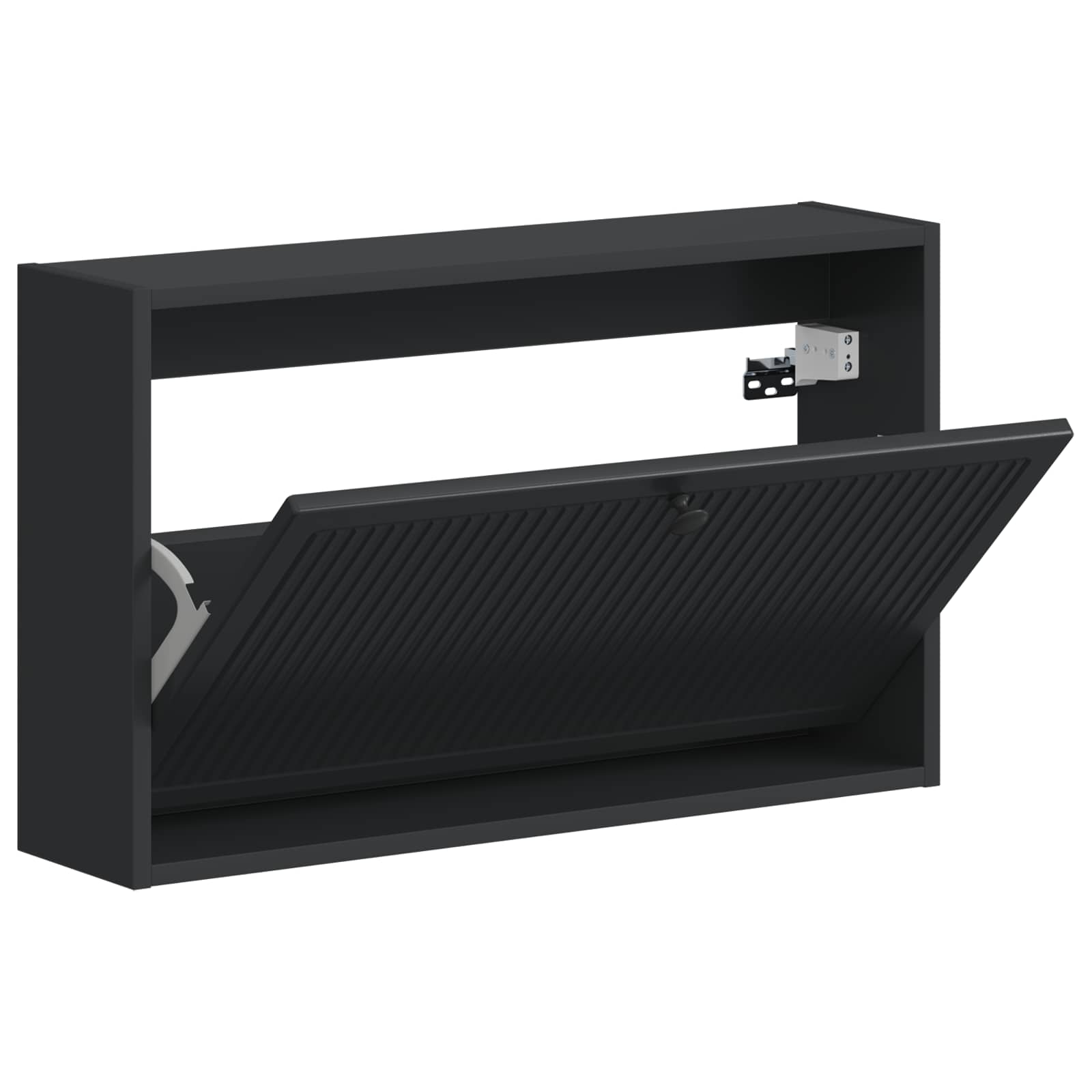 Wandgemonteerde Schoenkast EDE 71 x 17 x 43 cm Bewerkt hout