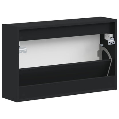 Wandgemonteerde Schoenkast EDE 71 x 17 x 43 cm Bewerkt hout