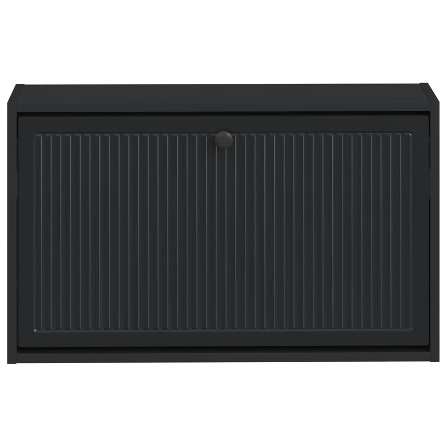 Wandgemonteerde Schoenkast EDE 71 x 17 x 43 cm Bewerkt hout