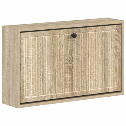 Wandgemonteerde Schoenkast EDE 71 x 17 x 43 cm Bewerkt hout