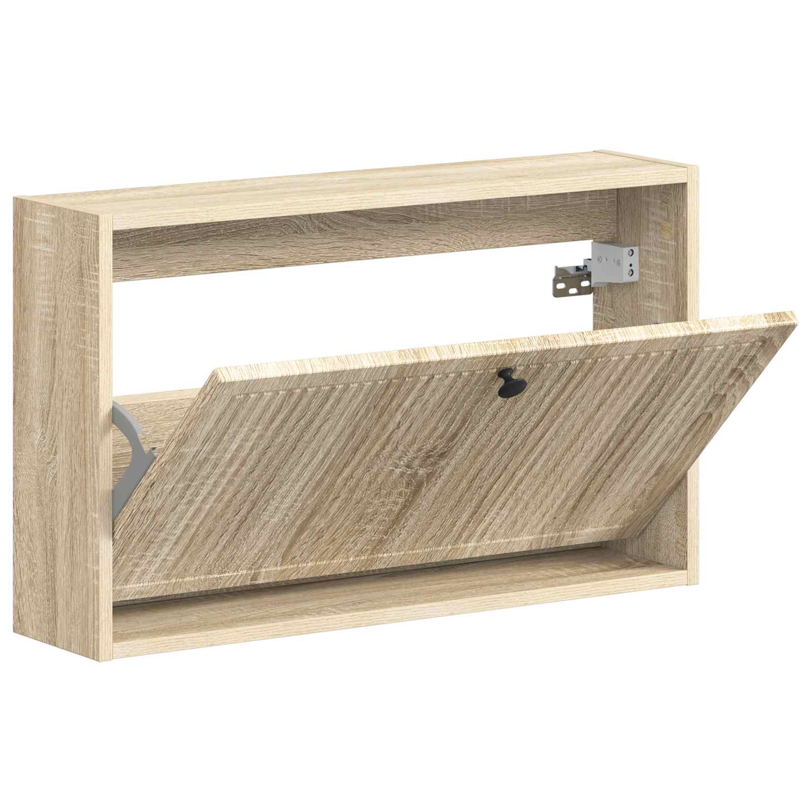 Wandgemonteerde Schoenkast EDE 71 x 17 x 43 cm Bewerkt hout