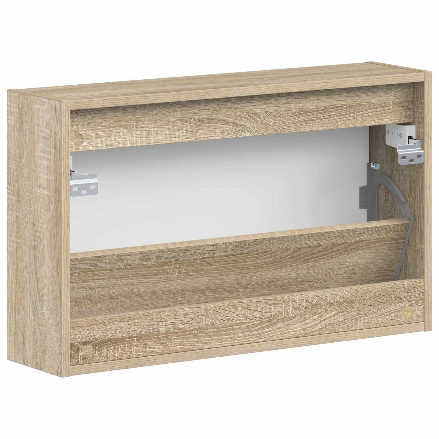 Wandgemonteerde Schoenkast EDE 71 x 17 x 43 cm Bewerkt hout