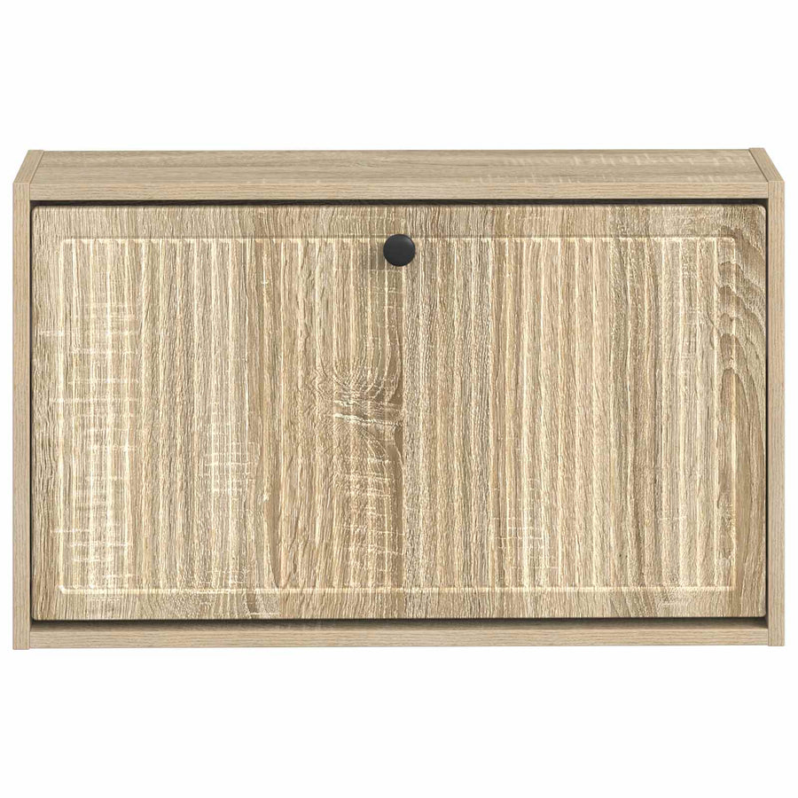 Wandgemonteerde Schoenkast EDE 71 x 17 x 43 cm Bewerkt hout