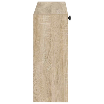 Wandgemonteerde Schoenkast EDE 71 x 17 x 43 cm Bewerkt hout