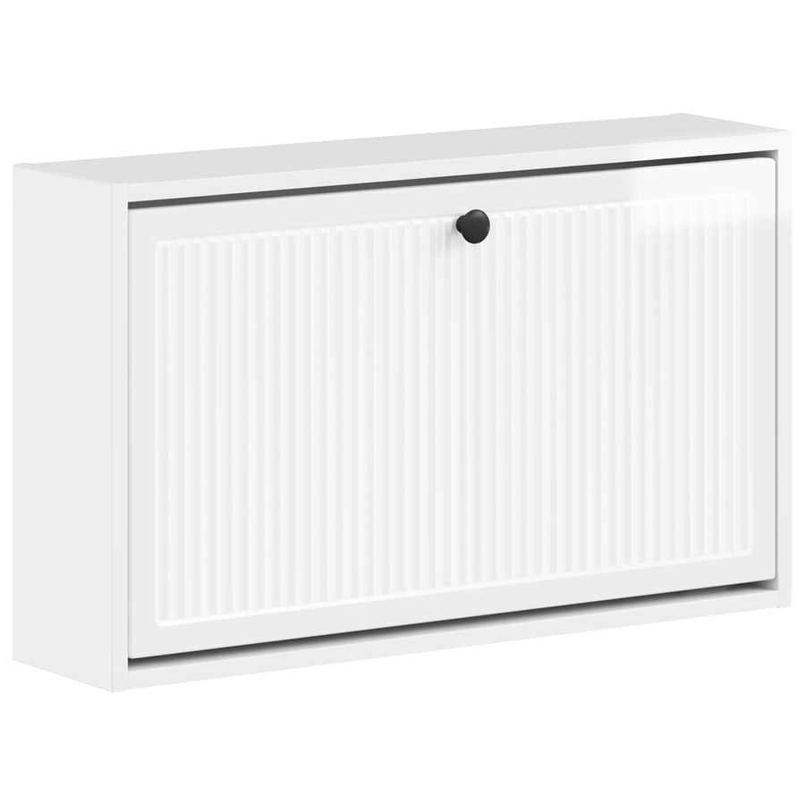 Wandgemonteerde Schoenkast EDE 71 x 17 x 43 cm Bewerkt hout