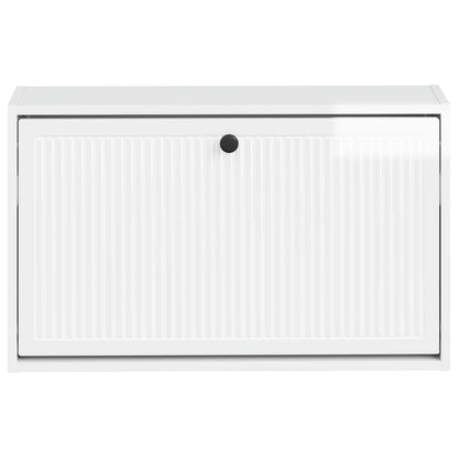 Wandgemonteerde Schoenkast EDE 71 x 17 x 43 cm Bewerkt hout