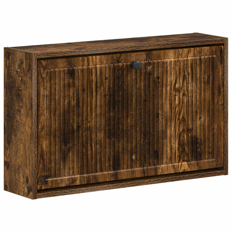 Wandgemonteerde Schoenkast EDE 71 x 17 x 43 cm Bewerkt hout