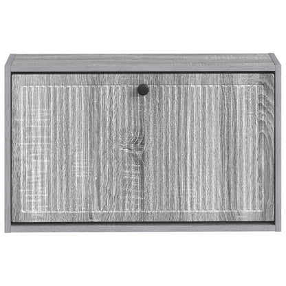 Wandgemonteerde Schoenkast EDE 71 x 17 x 43 cm Bewerkt hout