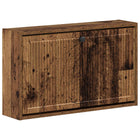 Wandgemonteerde Schoenkast EDE 71 x 17 x 43 cm Bewerkt hout