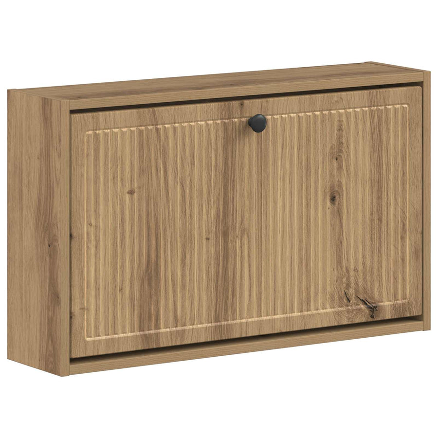 Wandgemonteerde Schoenkast EDE 71 x 17 x 43 cm Bewerkt hout
