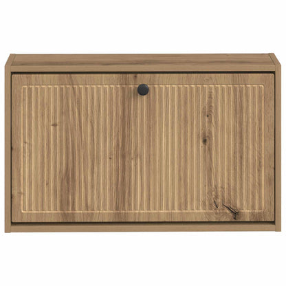 Wandgemonteerde Schoenkast EDE 71 x 17 x 43 cm Bewerkt hout