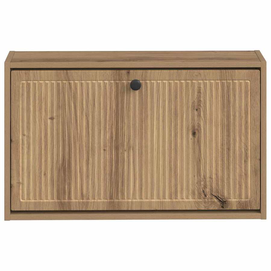 Wandgemonteerde Schoenkast EDE 71 x 17 x 43 cm Bewerkt hout