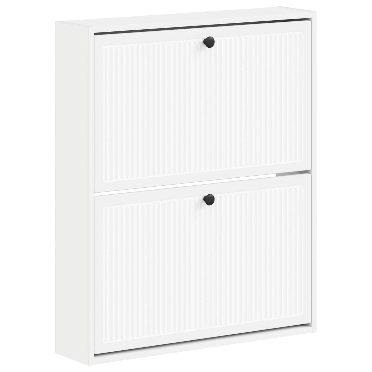 Wandgemonteerde Schoenkast EDE 71 x 17 x 86 cm Bewerkt hout Wit